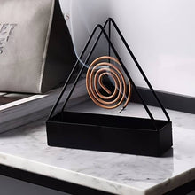 Buy 1 & Get 2 Free Triangle-shaped Iron Mosquito Coil Holder Creative Hanging Or Standing Incense Burner Only Black