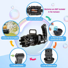 Automatic Bubble Gun For Kids | Water Gatling Play Gun for Boys & Girls (Random color)