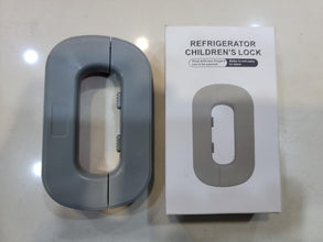 Child Safety Refrigerator Lock – Self Adhesive Fridge And Freezer Door Lock With Double Safety Button And Easy One Hand Operation