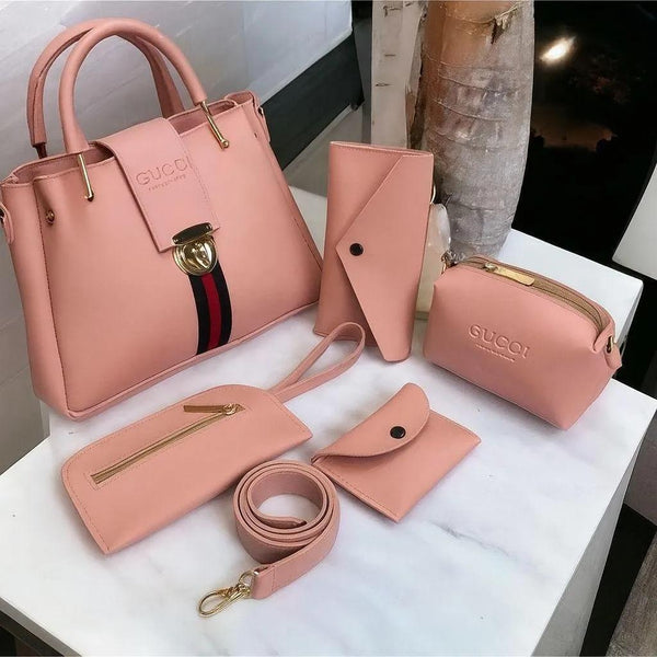 5 Pieces Handbag Set | Black