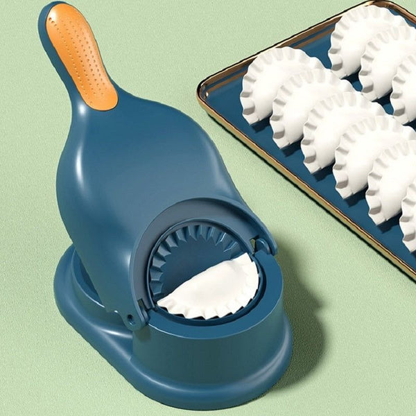 2-In-1 Manual Dumpling Maker & Dough Press Machine | Portable Samosa & Gujiya Mould Tool | Easy Kitchen DIY Pastry Accessory