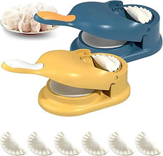 2-In-1 Manual Dumpling Maker & Dough Press Machine | Portable Samosa & Gujiya Mould Tool | Easy Kitchen DIY Pastry Accessory