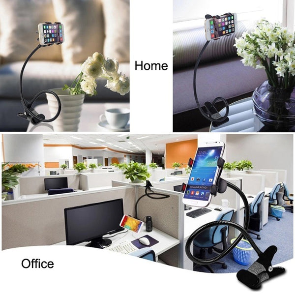 360° Rotating Flexible Holder | Powerful Grip Bedside Lazy Snake Stand | Random Colour