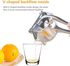 Stainless Steel Lemon & Orange Clip Handheld Fruit Juicer – Durable Manual Portable Citrus Squeezer for Kitchen & Baby Fruit Juice