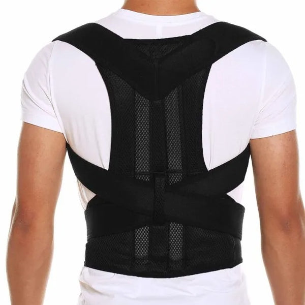 Posture Corrector Back Brace Support Belt for Upper Back Pain Relief Adjustable Magnetic  – Standard Size