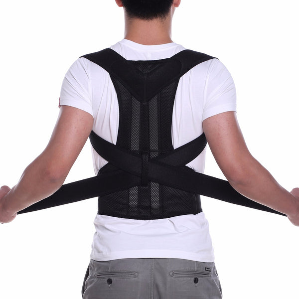 Posture Corrector Back Brace Support Belt for Upper Back Pain Relief Adjustable Magnetic  – Standard Size