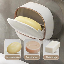 Soap Box Wall Mounted Light Luxury Soap Holder Punch Free Drain Laundry Soap Box Easy Cleaning | Random Colour