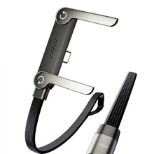 240W Type-C to Type-C Fast Charging Cable with Adjustable Stand – 1.5M PD 3.1 90° Elbow Gaming Cable