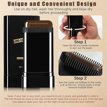 Water And Sweat Proof Hair Comb Dye Long Lasting Easy To Use Safe And Effective Hair Coloring Solution - Black
