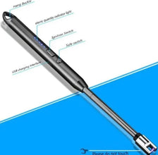 Rechargeable USB Electric Candle Lighter – Windproof Flameless Plasma Arc Lighter with 360° Flexible Long Neck