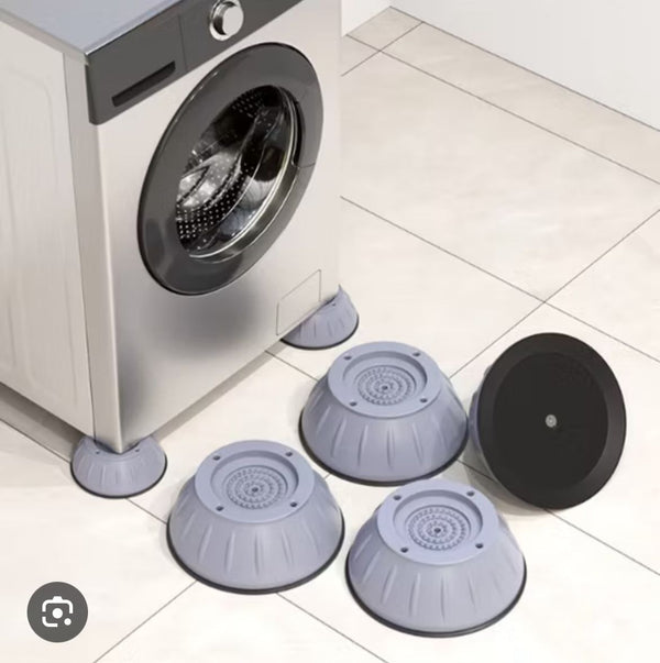 4Pcs Universal Anti-Vibration Feet Pads — Non-Slip Rubber Mats for Washing Machines, Dryers, Small