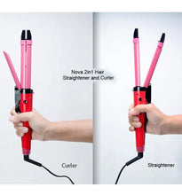 2-in-1 Nova Hair Straightener and Curler – Dual-Use Styling Tool with Quick Heat-Up Technology