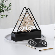 Buy 1 & Get 2 Free Triangle-shaped Iron Mosquito Coil Holder Creative Hanging Or Standing Incense Burner Only Black