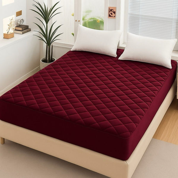 Fancy Quilted Waterproof Mattress Fitted Bed Sheet 100%  Waterproof