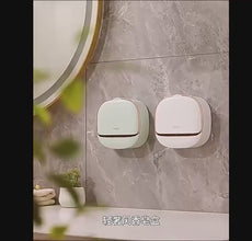 Soap Box Wall Mounted Light Luxury Soap Holder Punch Free Drain Laundry Soap Box Easy Cleaning | Random Colour