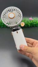 Rechargeable Hand Fan with LED Display | 5 Speed Modes Portable Mini Handy Fan for Kids & School Use